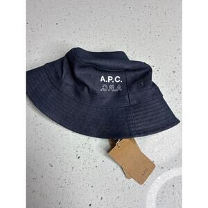 A.P.C. NWT Bucket Hat Size 56 in Blue denim jeans brand new